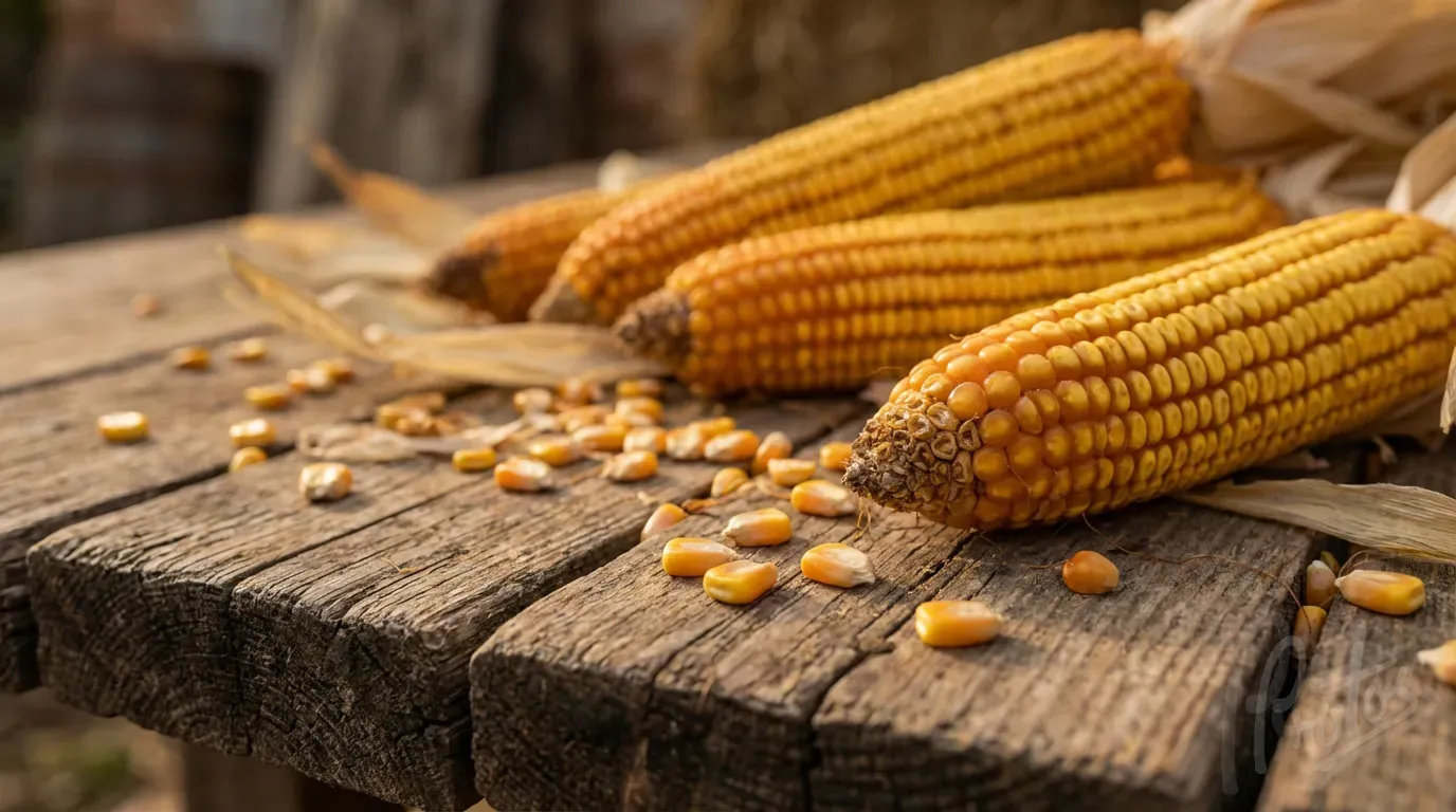 Corn feedstock - the renewable bio-based raw material used to produce PLA compostable film